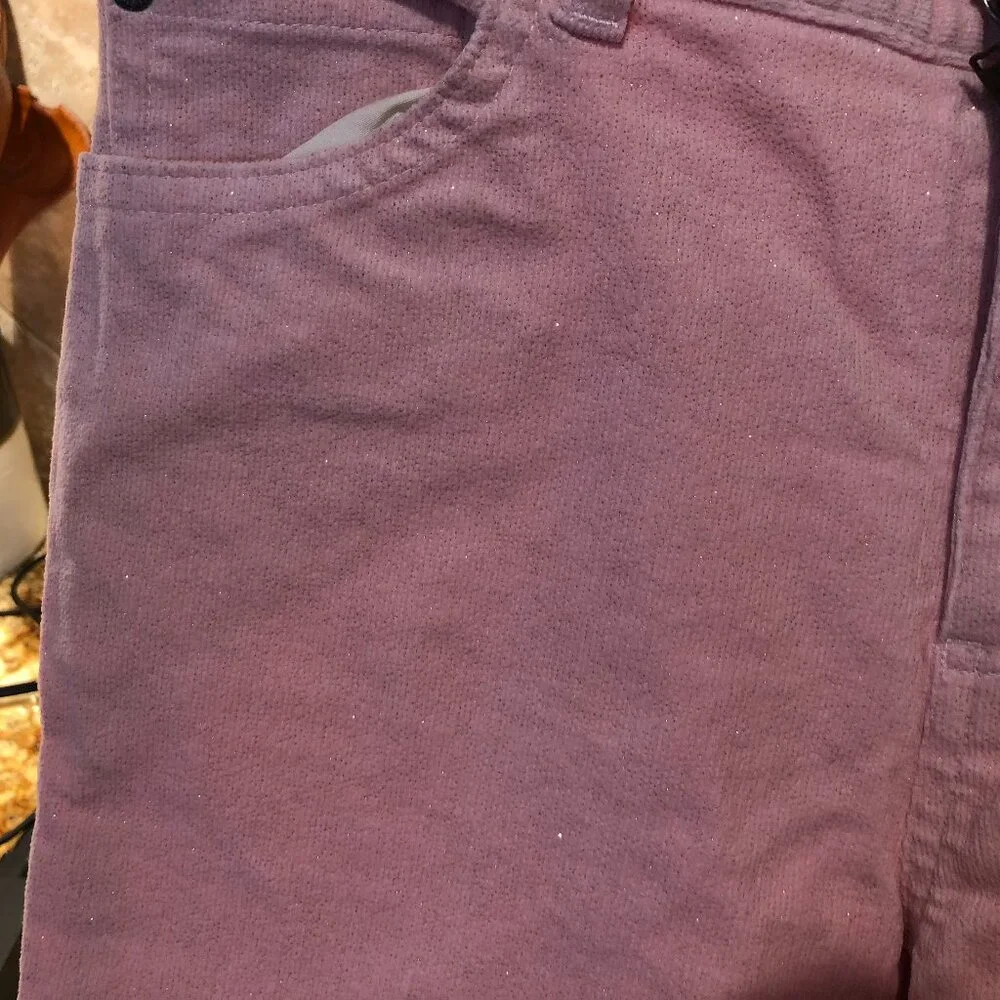 Old Navy Girl's Corduroy Pants Pink Sparkle 14